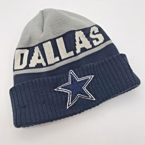 Dallas Cowboys 2018 NFL Sideline Home Official NFL Knit Hat New Era Navy Gray Y - Picture 1 of 10